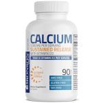 Bronson Calcium 1200 MG Per Serving Sustained Release with Vitamin D3 1000 IU Vitamin D3 Per Serving Non-GMO, 90 Tablets