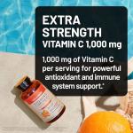 NatureWise Extra Strength Vitamin C Chewable 1000mg for Adults - Natural Orange Flavor - Immune System & Antioxidant Support - Non-GMO, Vegan & Sugar Free - 200 Chewable Tablets[100-Day Supply]