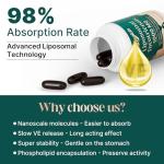 Zingicin Vitamin E Tocotrienols - Liposomal Tocotrienols Supplement 1000mg, Highly Absorbable Delta Tocotrienol and Gamma Tocotrienol for Bone Health, and Antioxidant Support, 120 Softgels