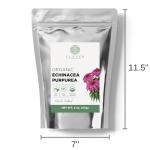 Organic Echinacea Purpurea 4 oz. (113g), USDA Certified Dried Echinacea Tea, Premium Quality Herb, Purple Coneflower, Cut & Sifted