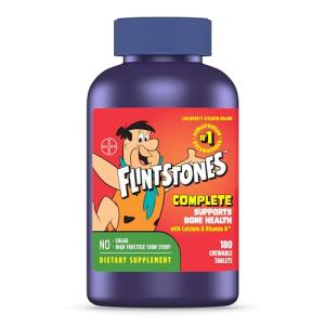 Flintstones Chewable Kids Vitamins, Complete Multivitamin for Kids and Toddlers with Iron, Calcium, Vitamin C, Vitamin D & More, 180ct