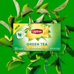 Lipton Lemon Green Tea Bags, Flavored, Unsweetened Teabags for Hot Tea or Iced Tea with Caffeine and Flavonoids, 20 Total Tea Bags