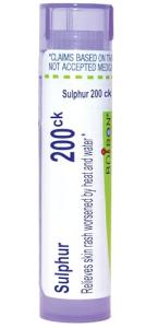 Boiron Sulphur 200C Homeopathic Medicine for Skin Rash - 80 Pellets