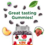 Iron Supplements for Kids | 10mg | with Vitamin C | Great Tasting Iron Gummies for Kids | Vegan Non GMO Kids Iron | for Immune Health and Iron Deficiency | 90 Gummies | Lifeable