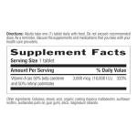 Country Life Vitamin A 10,000 IU - Immune Support, Skin & Eye Health Supplement, Certified Gluten-Free, Vegan, Halal, Kosher, 50% Beta-Carotene & 50% Retinyl Palmitate, Easy Absorption - 100 Tablets