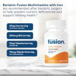 Bariatric Fusion One Per Day Bariatric Multivitamin with Iron | Easy to Swallow Capsule | Vitamin for Bariatric Surgery Patients | Gastric Bypass and Sleeve Gastrectomy | 30 Count | 1 Month Supply