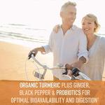 Garden of Life Organics Extra Strength Turmeric Inflammatory Response 120 Tablets-100Mg Curcumin (95% Curcuminoids) Black Pepper, Probiotics, Organic Non-GMO Vegan Gluten Free Herbal Supplement
