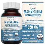 Organic Whole Food Magnesium Supplement - Plant-Based, Organic Sea Vegetable Complex - 250 mg Per Serving | Water Extracted | Gentle on Stomach | Supports Energy, Sleep, Muscle, Heart - 60 Capsules