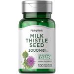 Piping Rock Milk Thistle Supplement 3000mg | 100 Capsules | Concentrated Herbal Extract | Non-GMO, Gluten Free