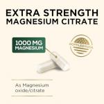 Magnesium Supplement (Citrate Oxide) 1000mg for Best Absorption, Supports Bone, Heart Health, Nerves, Muscles & Metabolism, Nature's Pure Magnesio Vitamin Pills, Bottled in USA, 60 Capsules