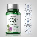 Piping Rock Milk Thistle Supplement 3000mg | 100 Capsules | Concentrated Herbal Extract | Non-GMO, Gluten Free