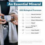 Organic Whole Food Magnesium Supplement - Plant-Based, Organic Sea Vegetable Complex - 250 mg Per Serving | Water Extracted | Gentle on Stomach | Supports Energy, Sleep, Muscle, Heart - 60 Capsules