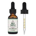 Milk Thistle Supplement - Organic Milk Thistle Liver Detox Drops 1 FL OZ - 30 Servings (Vegan Safe, Non-GMO, Gluten Free) Perfect Addition to Tea by Double Wood