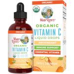 MaryRuth Organics Organic Vitamin C Supplement | Liquid Vitamin C Liquid Drops for Adults & Kids | Immune Support Supplement for Overall Health | Vegan | Non-GMO | Gluten Free | 4 Fl Oz