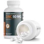 Bronson Zinc 50 MG High Potency One Year Supply Supports Immune, Antioxidant & Skin Health - Non-GMO, 360 Vegetarian Tablets
