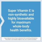 Life Extension Super Vitamin E, 268 mg (400 IU), Non-Synthetic Vitamin E Supplement Promotes Whole-Body Health, Gluten-Free, Non-GMO, 90 softgels