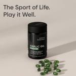 Sports Research Odorless Garlic Oil Pills (1000mg) with Parsley & Chlorophyll | Non-GMO Verified, Vegan Certified & Gluten Free (150 Plant Gels)