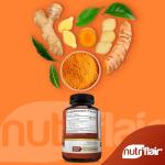NutriFlair Turmeric Curcumin with Ginger and BioPerine Black Pepper Supplements, 180 Capsules - 95% Curcuminoids - Joint Support, Antioxidant, Anti Aging - Natural, Non-GMO, Vegan Best Maximum Potency