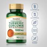 Piping Rock Turmeric Curcumin with Black Pepper 1000mg | 90 Capsules | Herbal Complex Supplement | Non-GMO, Gluten Free
