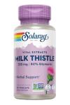 SOLARAY Milk Thistle Seed Extract 350 mg Guaranteed to Contain 80% Silymarin, Traditional Liver Support, Vegan & Lab Verified for Quality, 60 Day Money-Back Guarantee, 30 Servings, 30 VegCaps