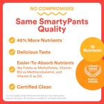 SmartyPants Kids Multivitamin Gummies - Improved Formula: Omega 3 (DHA/EPA), Vitamins D3, C, B12, B6, Vitamin A, K & Zinc, Gluten Free, Three Fruit Flavors, 60 Count (30 Day Supply)