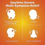 Amazon Basic Care Daytime Honey Flavor Severe Cold and Flu Relief, Liquid Medicine, 12 fl oz (Pack of 1)