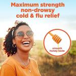 Amazon Basic Care Daytime Honey Flavor Severe Cold and Flu Relief, Liquid Medicine, 12 fl oz (Pack of 1)