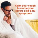 Amazon Basic Care Daytime Honey Flavor Severe Cold and Flu Relief, Liquid Medicine, 12 fl oz (Pack of 1)