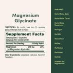 Nature’s Bounty High Absorption Magnesium Glycinate 240 mg for Supporting Muscle Relaxation and Bone, Heart & Nerve Health – Non-GMO, Gluten-Free, Vegetarian, 120 Count/60 Servings