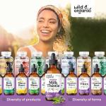 Wild & Organic Milk Thistle Liquid Drops - Liver Cleanse Detox - Silymarin Milk Thistle Supplement for Liver Support - Silybum Marianum Seed Extract Tincture - Vegan, Sugar & Alcohol-Free - 4 fl oz