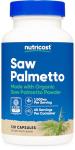 Nutricost Saw Palmetto 1000mg, 120 Capsules - CCOF Certified Made with Organic Saw Palmetto, Vegetarian Friendly, 60 Servings, 500mg Per Capsule, Gluten Free