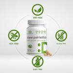 Saw Palmetto Supplement 5000 mg with Pumpkin Seed, 300 Capsules | Promotes Prostate Health | DHT Blocker | Hair Growth Vitamins, Maintain Normal Urinary Frequency