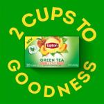 Lipton Peach Green Tea Bags, Flavored, Unsweetened Teabags for Hot Tea or Peach Iced Tea with Caffeine and Flavonoids, 20 Total Tea Bags