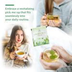 Soeos Organic Green Tea, 100 Tea Bags (Pack of 1), Caffeinated, Low Caffeine, Fresh and Healthy Green Tea, 6.3 Ounce