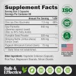 Saw Palmetto for Men 640mg - Pumpkin Seed | Nettle | Zinc & Pygeum - Prostate Health & Urinary Supplement - DHT Blocking & Hair Support - 45% Fatty Acids, Clinical Strength - Made in USA, 120 Capsules