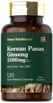 Carlyle Korean Panax Ginseng | 1500mg | 120 Capsules | Non-GMO and Gluten Free Supplement | Tahoe Nutritionals