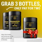 Calm Magnesium Glycinate Gummies 500mg with High-Potency Vitamin D3 10000iu & Vitamin K2 100mcg | Stress Relief, Relaxation & Bone Support for Adults | Vegan, Non-GMO, Gluten-Free, Pineapple Flavor