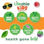 Lifeable Zinc for Kids | 25mg | Great Tasting Natural Flavored Zinc Gummies | Gluten Free Vegetarian Non GMO Zinc Supplements | Kids Zinc for Immune Support | 90 Gummies
