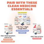 Genexa Kids Cold Crush | Multi-Symptom Cough & Cold, Sore Throat, Congestion Relief for Children | Acai Berry Flavor | Organic & Non-GMO | Homeopathic Remedy Made Clean | 60 Chewable Tablets Age 4-11​