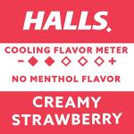 HALLS Throat Soothing (Previously HALLS Breezers) Creamy Strawberry Throat Drops, Economy Pack, 70 Drops