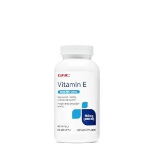 GNC Vitamin E 400IU, 180 Softgels, Supports Healthy Cardiovascular System