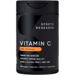 Sports Research Vitamin C 1000mg - Non-GMO Project Verified Ascorbic Acid Vitamin C Supplement for Immune Support & Antioxidant Protection | Vegan Friendly, 8 Month Supply (240 Count)