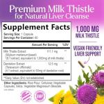 Milk Thistle Extract - Liver Cleanse Detox & Repair Formula with Dandelion Extract 1000mg - Herbal Liver Supplement - Nature's Milk Thistle w/Silymarin Marianum, Supports Liver Health - 60 Capsules