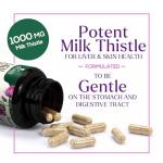 Milk Thistle Extract - Liver Cleanse Detox & Repair Formula with Dandelion Extract 1000mg - Herbal Liver Supplement - Nature's Milk Thistle w/Silymarin Marianum, Supports Liver Health - 60 Capsules