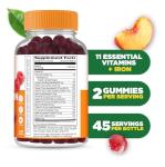 Lifeable Multivitamin with Iron for Adult | 13 Essential Vitamins and Minerals for Men and Women | Great Tasting Naturally Sourced Berry Flavor | Vegetarian Non-GMO | 90 Gummies