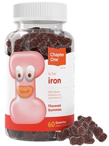 Zahler Iron Gummies with Vitamin C - for Women, Men & Kids - Best Chewable Easy to Digest Kosher Iron Supplement for Kids & Adults - 60 Count