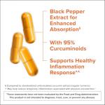 Qunol Turmeric Curcumin with Black Pepper & Ginger, 2400mg Turmeric Extract with 95% Curcuminoids, Extra Strength Supplement, Enhanced Absorption, Joint Support Supplement, 105 Count