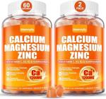 Calcium 1200 mg with Vitamin D3 Gummies for Adults - Calcium Citrate with Vitamin D3 K2, Magnesium, Zinc, Boron, Copper and Ashwagandha - Extra Absorption Calcium Supplement for Women Men