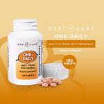 One-Daily Multivitamins with Minerals for Men & Women (100 Tablets) by GeriCare| High-Potency Multi-Vitamin & Multimineral Dietary Supplement for Immunity, Energy| Complete Daily Nutritional Support