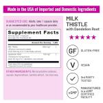 NatureWise Milk Thistle with Dandelion Root - Silymarin - Antioxidant Liver & Kidney Health Support Supplement - Vegan, Non-GMO, Gluten Free - 60 Count[60-Day Supply]